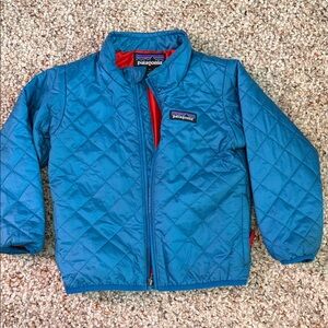 Baby Nano Puff Patagonia Quilted Jacket with Red Lining, 3T